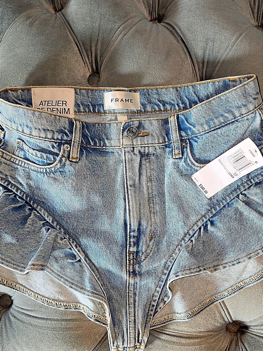 Frame Denim Light Blue Skinny Jeans for Women.